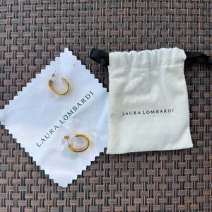 Laura lombardi gold neda earrings